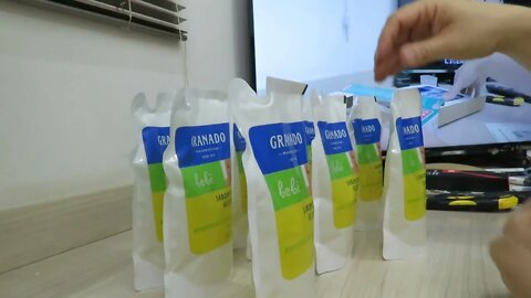 10x Sabonete Líquido Infantil Glicerina Granado Bebê Refil com 250ml