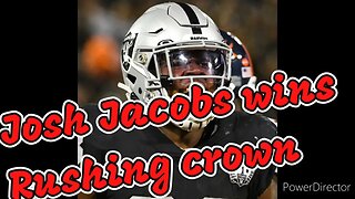 Josh Jacobs wins Rushing crown