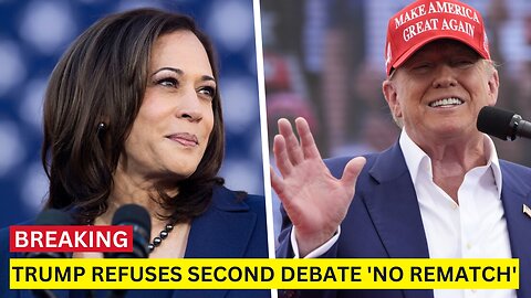 Trump Shuts Down Second Debate 'NO REMATCH'