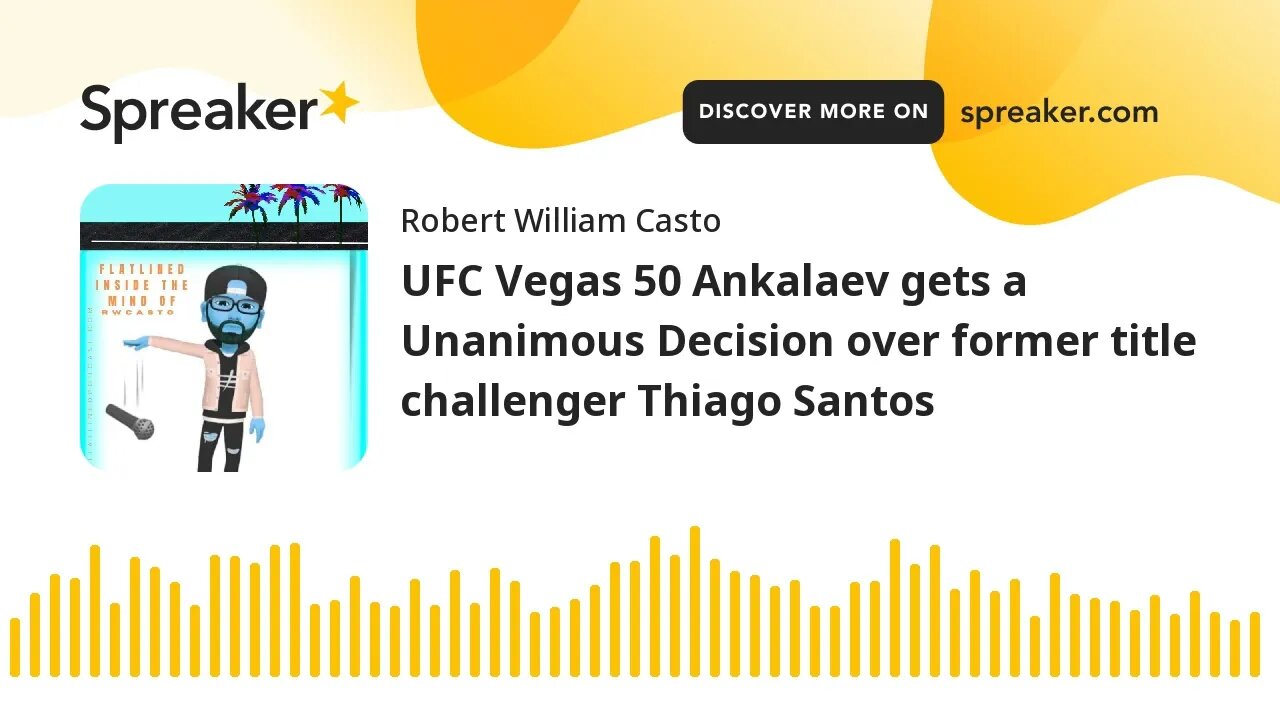 UFC Vegas 50 Ankalaev gets a Unanimous Decision over former title challenger Thiago Santos