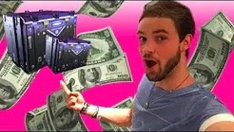 MAN WITH HAIR PLUS OPENS SUPPLY DROPS WITH AN iPHONE
