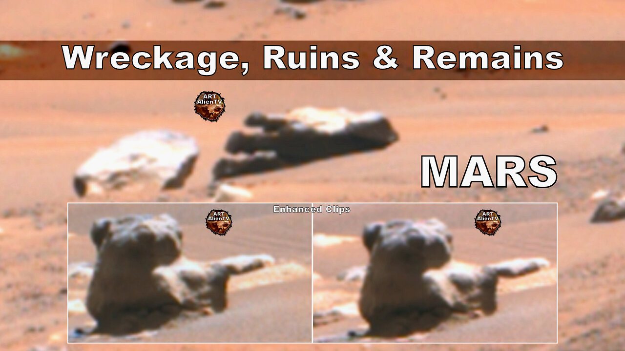 MARS Wreckage, Ruins and Remains in 4K ArtAlienTV