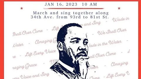 From the #MLKDay2023 #MLK #MLKJr #mlkday March 93rdst-81st St & @34_ave 1/16/23