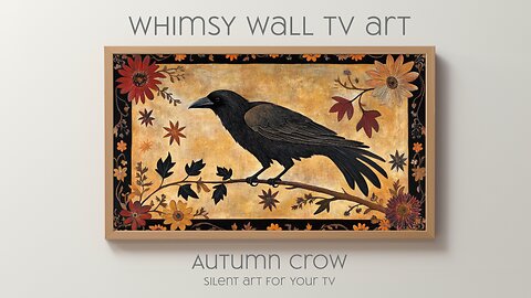 Autumn Crow: Silent Art For Your TV | 4K