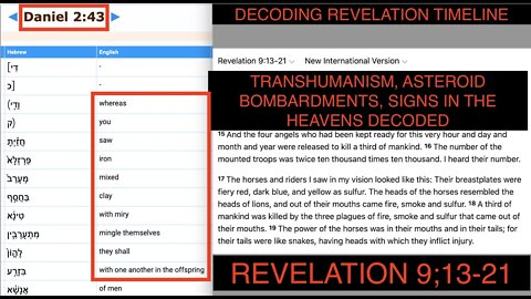 Revelation Timeline Decoded, Swarm of 100 Million Drones, Radiation Storms & Transhumanism