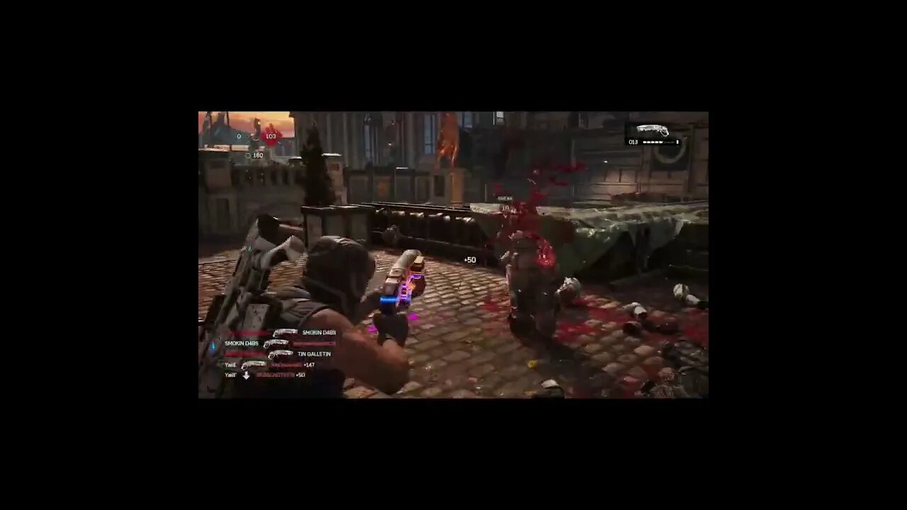 Gears of War 4 PvP - Pop Shot Gnasher Double Kill #shorts