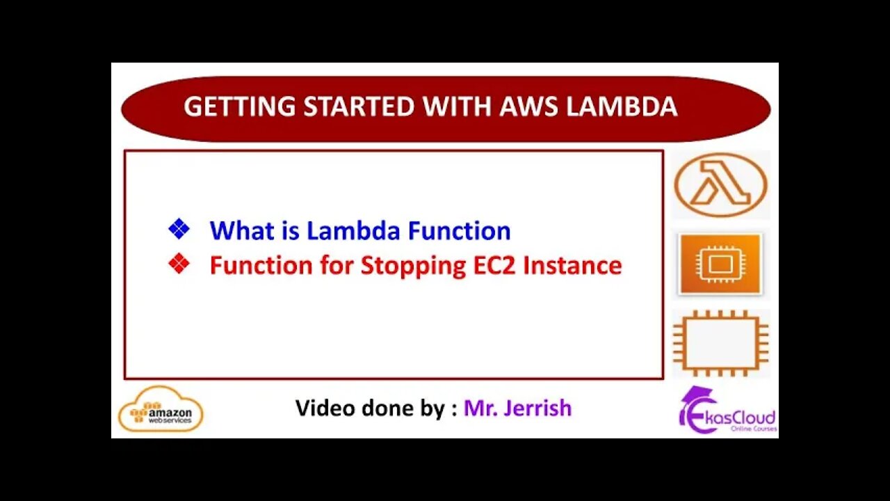 #AWS Getting Started with AWS Lambda _ Ekascloud _ English