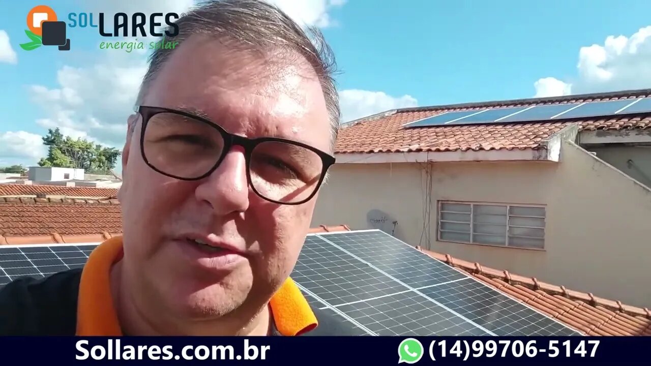 GERANDO 1000KWH MÊS - GERADOR SOLAR INSTALADO POR NOSSA EQUIPE EM OURINHOS SP - SOLLARES.COM.BR