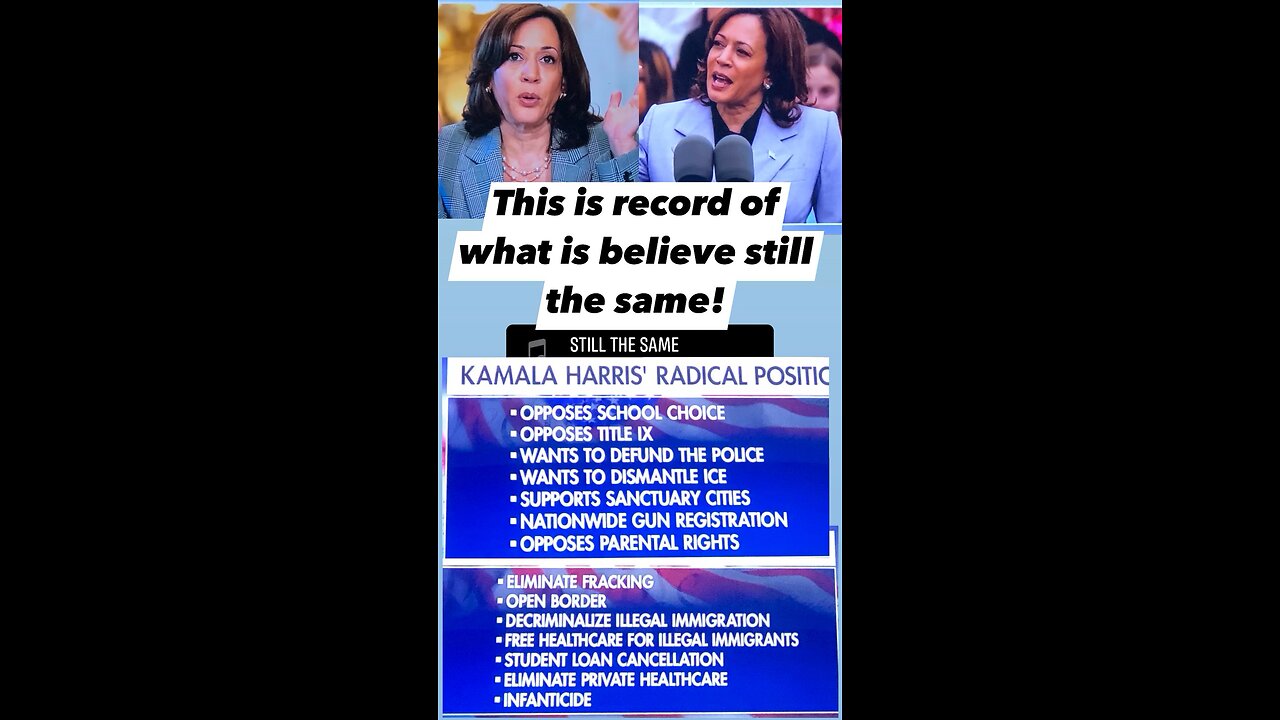 Kamala is still the same communist!!