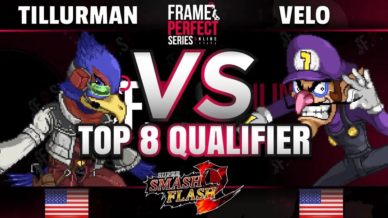 FPS6 Online - AFM | TillurMan (Falco) vs. Hi | Velo (Waluigi/PAC-MAN) - SSF2 Top 8 Qualifier