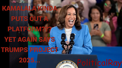 Kamala kind of has a platform?