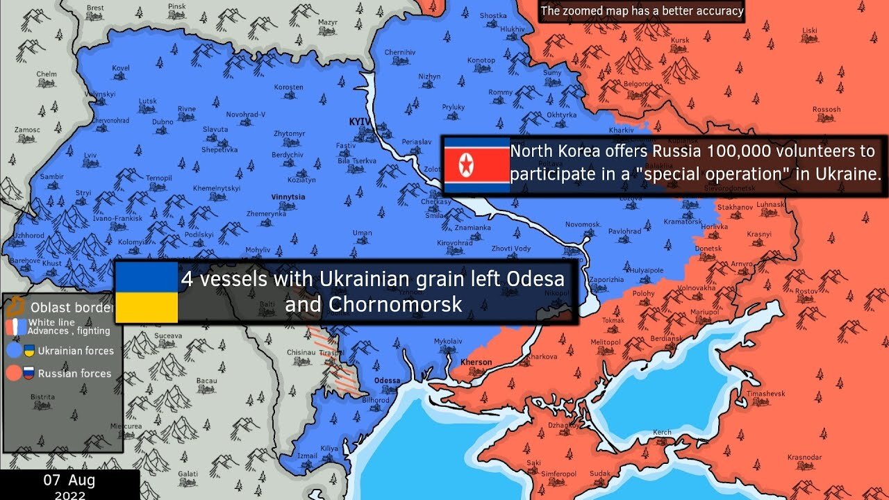 Russian invasion of Ukraine [7Aug 2022] 'Today'