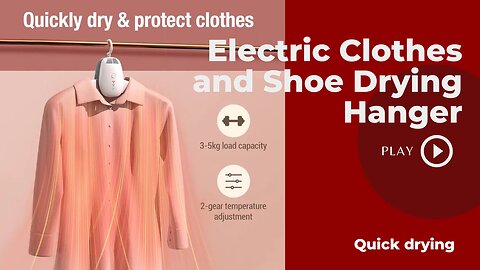 Struggling to Dry Clothes? Discover the Electric Clothes and Shoe Drying Hanger Solution!