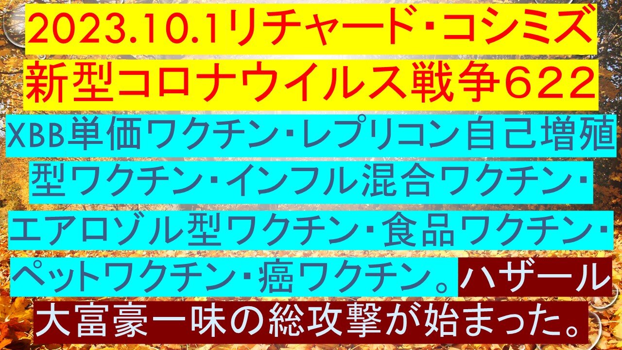 2023.10.1リチャード・コシミズ新型コロナウイルス戦争６２２