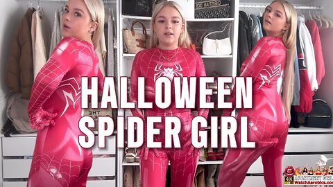 Brooke's Member's Halloween Haul Sneak Peek #5: Spider Girl Outfit 4K HD #BrookeMarsden #marsdenit