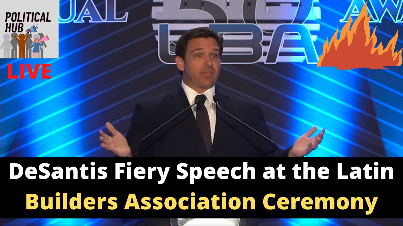 🔴Governor DeSantis Fiery Speech at Latin Builders Association’s 40th Annual Awards Ceremony in Miami