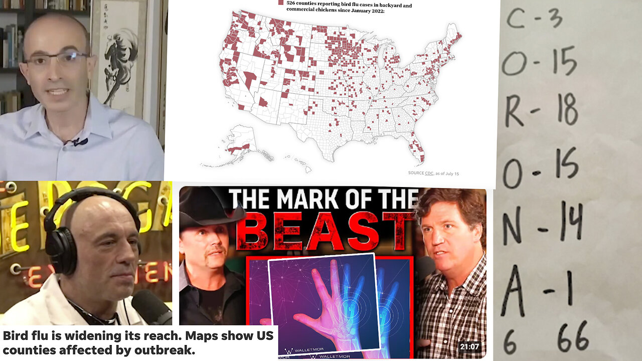 Bird Flu | "Bird Flu Is Widening Reach. Maps Show Counties Affected By the Outbreak." - USA Today (7/19/24) | Who Is Investing In mRNA Tech, Transhumanism, A.I. & Great Reset Tech? + BRICS & Shift In Global Order