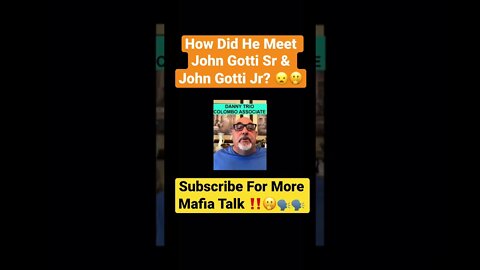 How Did He Meet John Gotti Sr & John Gotti Jr? 😦🫢 #gambino #colombo #johngotti #mafia #mob