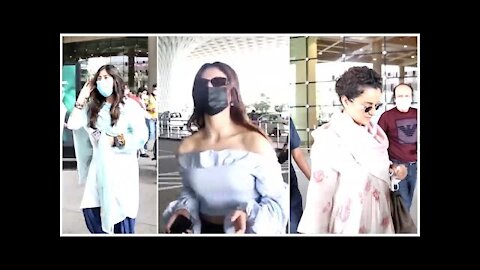 Kangana Ranaut, Ekta Kapoor & Uvashi Rautela Spotted At The Airport