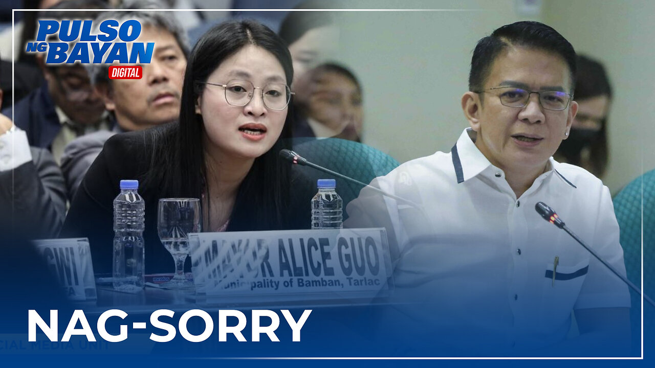 Alice Guo, nag-sorry kay SP Escudero
