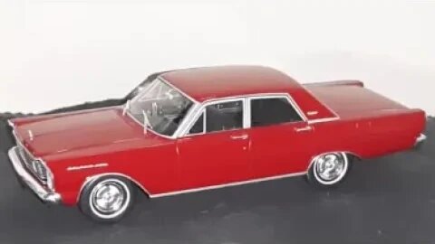 Model car unboxing: Ford Galaxie 500 1965 Vermelho - 1:24 - Autos Inolvidables - México