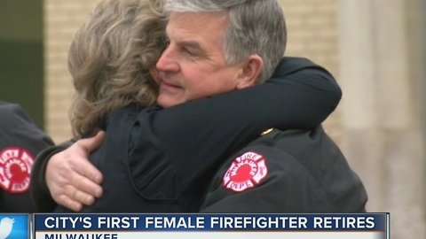 Longest serving female firefighter retires from Milwaukee Fire Department