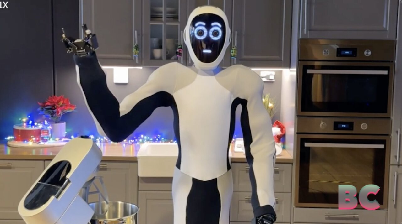 Eve the robot can cook, clean and guard your home