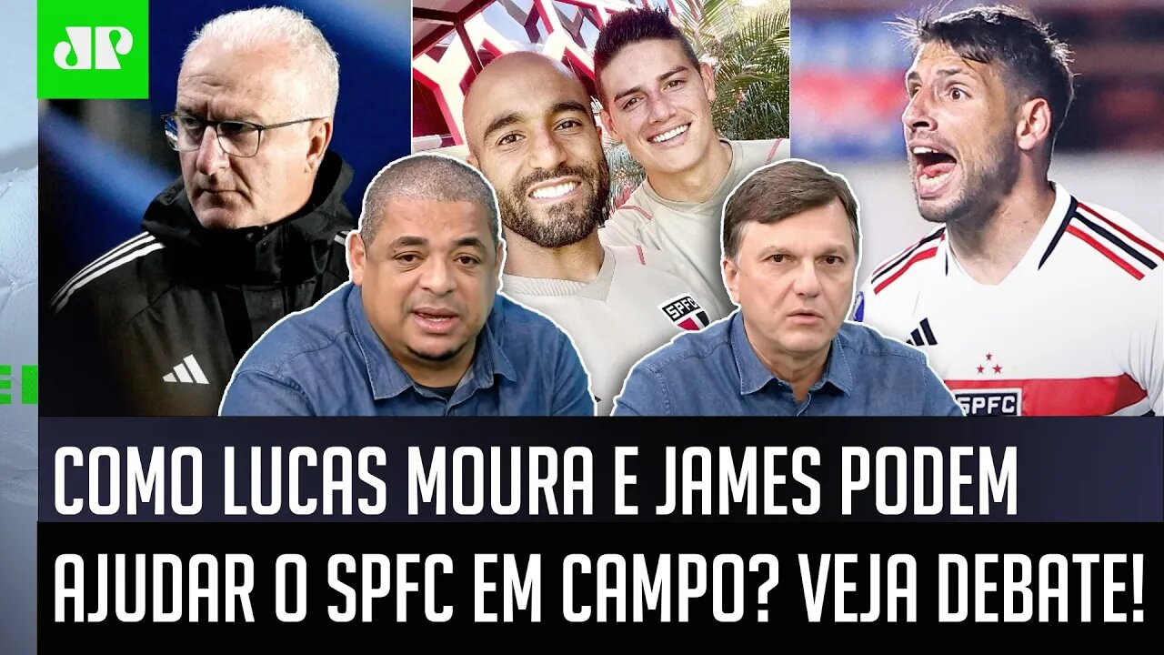 "É NISSO que eles PODEM AJUDAR o São Paulo! O Lucas Moura e o James SÃO JOGADORES que..." DEBATE!