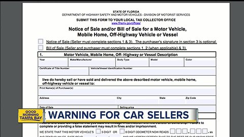 Steps to take before selling your car in FL