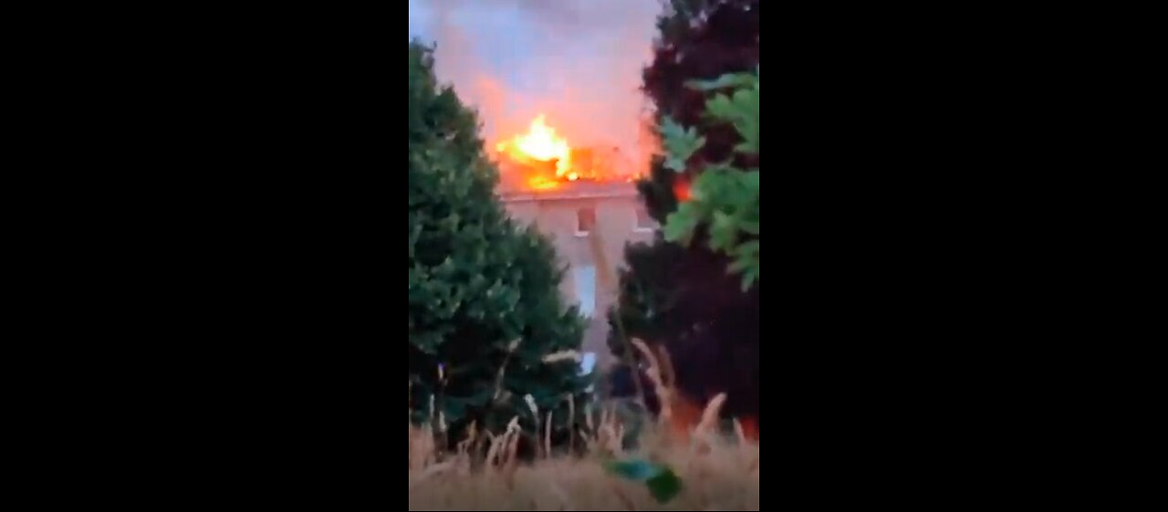 Construction of Illegal Immigration Centre in Ireland on Fire