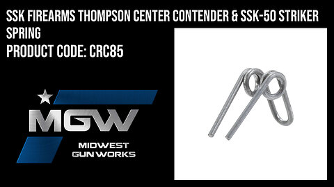 SSK Firearms Thompson Center Contender & SSK-50 Striker Spring - CRC85