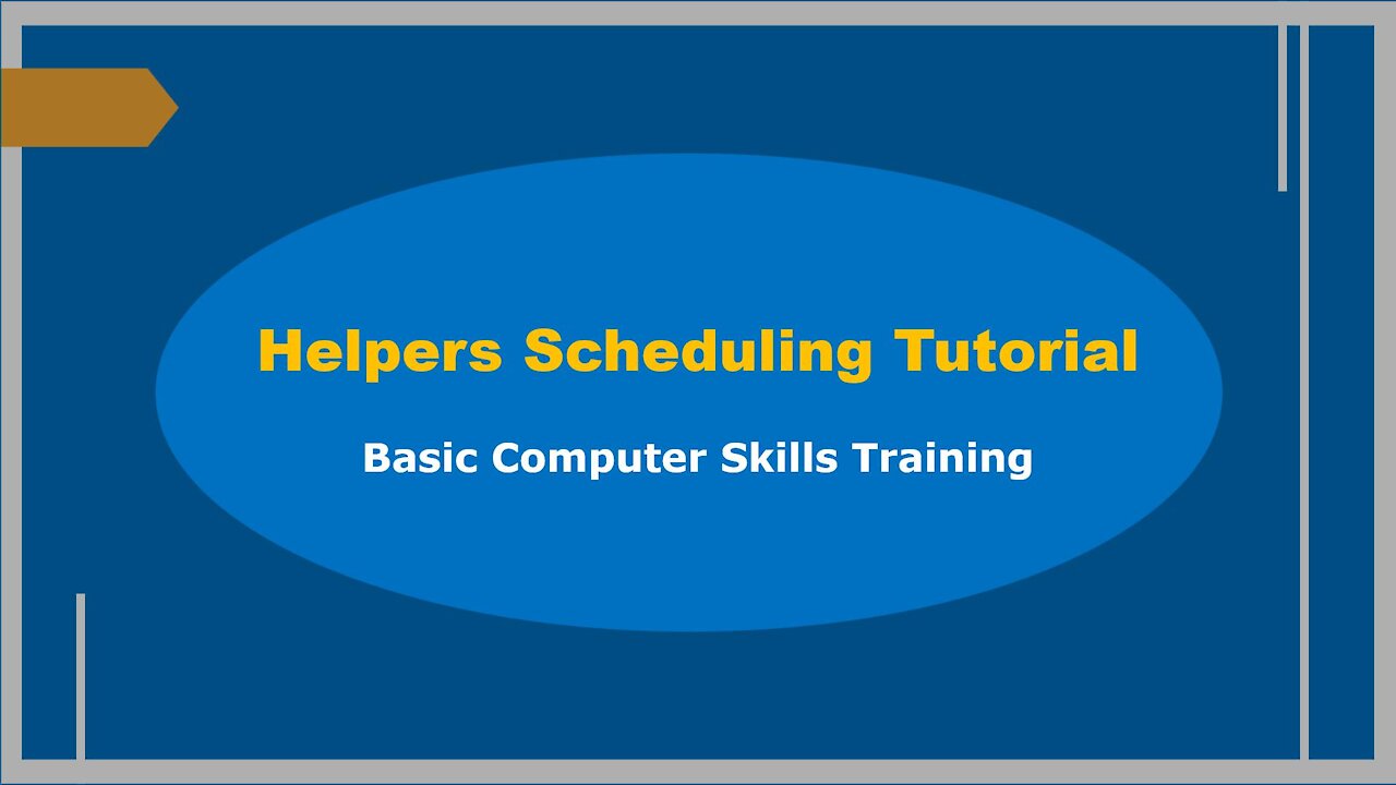 Helpers Michigan - Computer Basics Tutorial