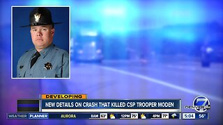 New details on crash that killed CSP Trooper Moden