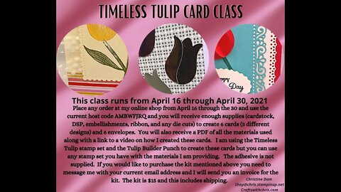 Timeless Tulips Card Class