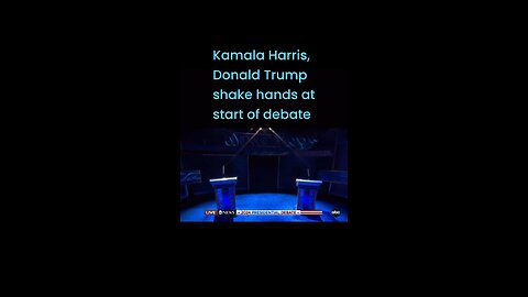 Kamala Harris, Donald Trump shake hands at start of debate #lioneyenews #WorldNews