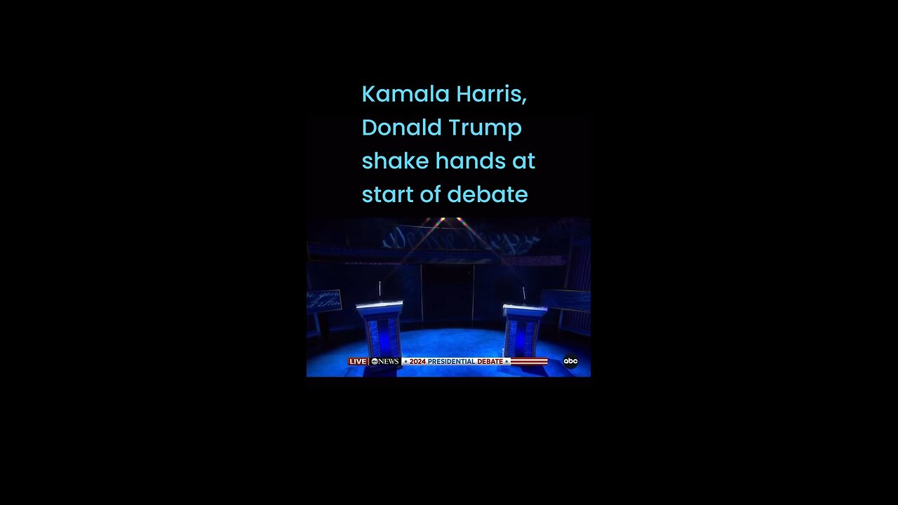 Kamala Harris, Donald Trump shake hands at start of debate #lioneyenews #WorldNews