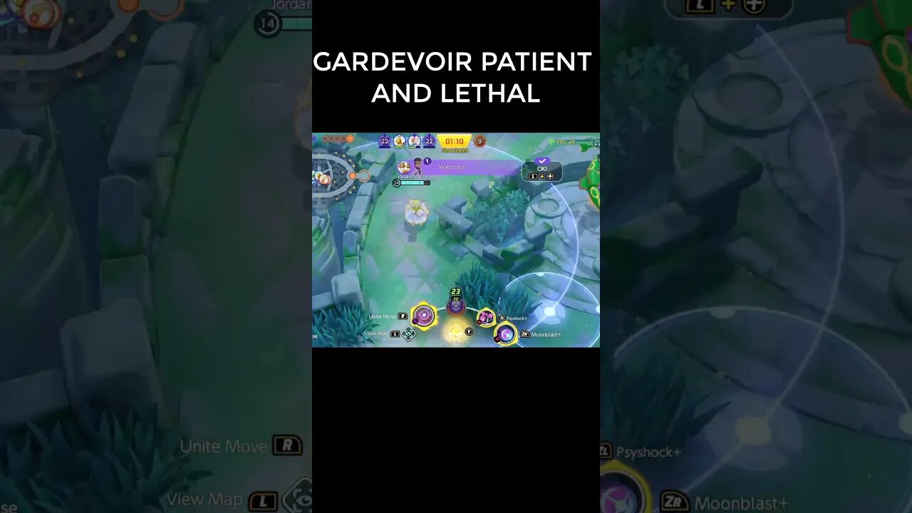 GARDEVOIR PATIENT AND LETHAL 🤣🤣POKÉMON UNITE #shorts