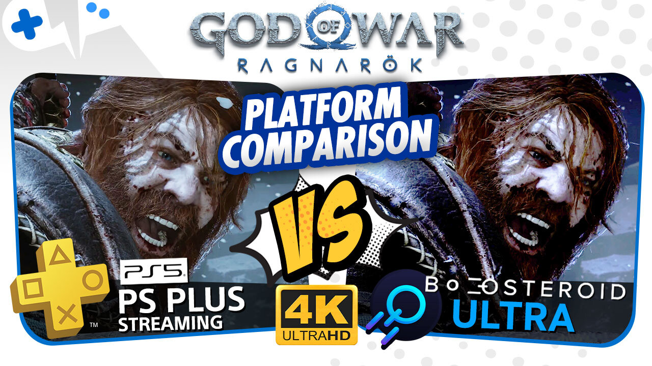 God of War RAGNAROK PS5 Streaming vs BOOSTEROID | 4K Comparison