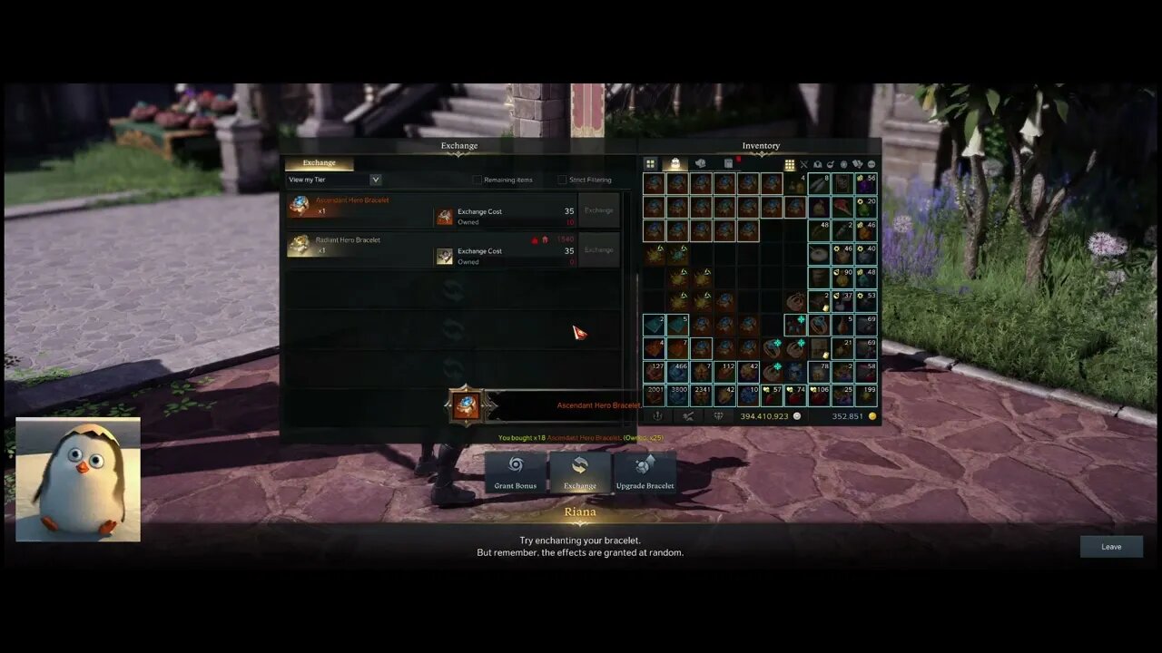 Bracelet Exchange! RNG is just as bad as Ability Stones!