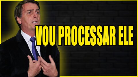 BOLSONARO PROCESSARÁ JORNALISTA QUE O ACUSOU DE ESTAR COM GUILHERME DE PÁDUA