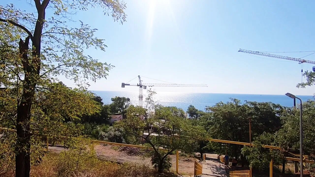 This Ukrainian beach was hidden behind a construction site!