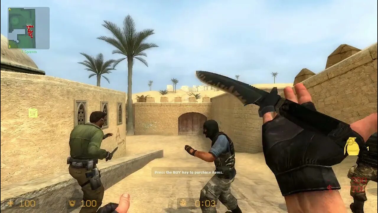 Counter Strike Source Dust 2 Bots #86 Only Knives