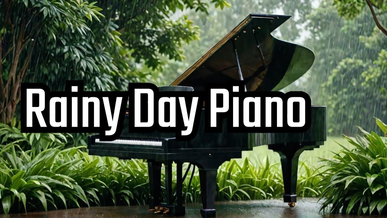 Peaceful Rainy Day: Piano Music with Nature Footage and Rain Sounds 🌧️🍃