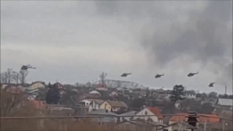 ★★★ New footage of the landing of Russian troops in Gostomel on February 24