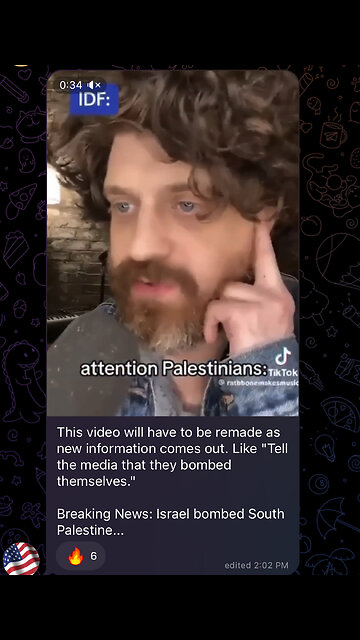 "Tell the media that they bombed themselves."