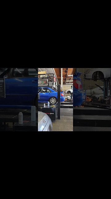 Getting a tune at Drift Office for the rally WRX