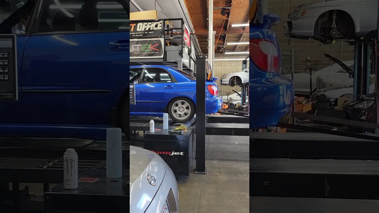 Getting a tune at Drift Office for the rally WRX