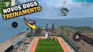 TOP 6 NOVOS BUGS DO FREE FIRE NO MODO TREINAMENTO DEPOIS DA NOVA ATUALIZAÇÃO