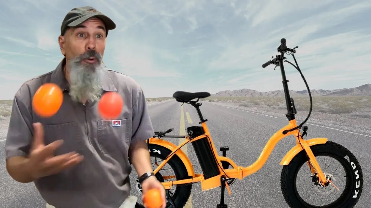 Can you juggle while riding a bike? Izzi is our best shot...