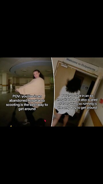 Aisha Barratt lives in an abandoned hospital, which may be haunted by ghosts.